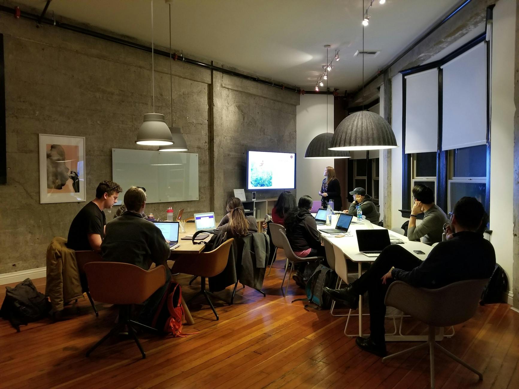 Corporate AI training session